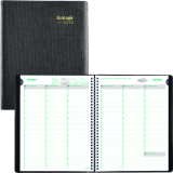 Brownline® EcoLogix® Weekly Diary 11" x 8-1/2" English Black