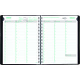 Brownline® EcoLogix® Weekly Diary 11" x 8-1/2" English Black