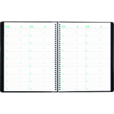 Brownline® EcoLogix® Weekly Diary 11" x 8-1/2" English Black