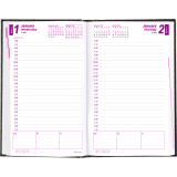 Brownline® Traditional Daily Planner Perfect Bound Hard Cover 8" x 5" English Black
