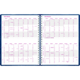 Brownline® Essential Weekly Diary Twin Wire 11" x 8-1/2" English Blue