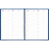 Brownline® Essential Weekly Diary Twin Wire 11" x 8-1/2" English Blue