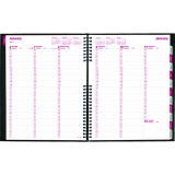 Brownline® CoilPro Weekly Diary 11x8-1/2" English Black