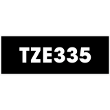 Brother® P-Touch® TZ Tape 1/2" White on Black