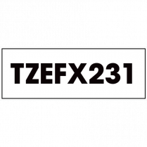 Brother® P-Touch® TZ Flexible ID Laminated Tape 1/2" Black on White