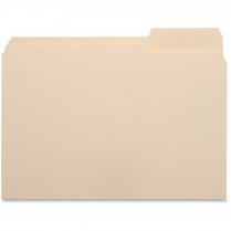Business Source 1/3 Tab 3rd Position Cut File Folders Letter 100/box
