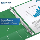 Davis Group® Essential D-Ring Binder 1" Green