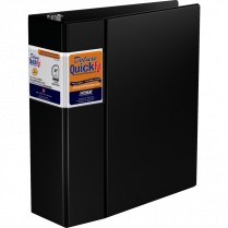 Davis Group Deluxe QuickFit® Heavy Duty D-Ring Binder 4" Black
