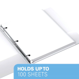 Davis Group Easyview Customizable Binder 5/8" O-Ring White