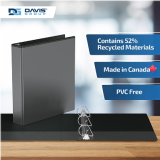 Davis Group Easyview Customizable Binder 1-1/2" Black