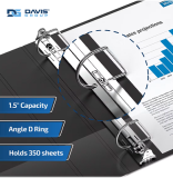 Davis Group Easyview Customizable Binder 1-1/2" Black