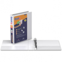 Davis Group QuickFit® View Round Ring Junior Binder 1" White