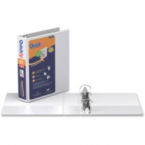 Davis Group QuickFit® View Round Ring Junior Binder 1-1/2" White