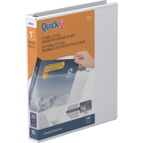 Davis Group QuickFit® View Round Ring Binder 1" White