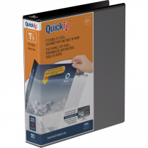 Davis Group QuickFit® View Round Ring Binder 1-1/2" Black