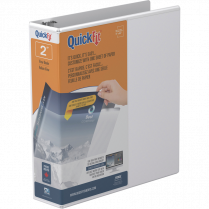 Davis Group QuickFit® View Round Ring Binder 2" White