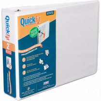 Davis Group Deluxe QuickFit® Heavy Duty Spreadsheet View Round Ring Binders Letter 1" White