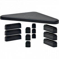 DAC® Height Adjustable Corner Monitor Stand Black