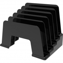 Deflecto Sustainable Office Small Incline Sorter Black
