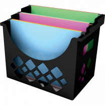 Deflecto®  Desktop Hanging File Holder Black