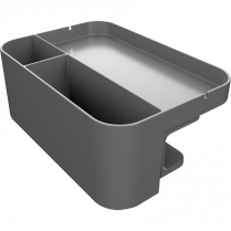 Deflecto® Standing Desk Large Desk Organizer Grey