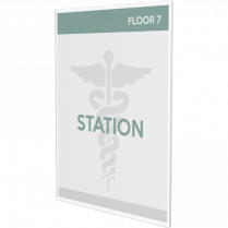 Deflecto® Cubicle Sign Holder Portrait Clear