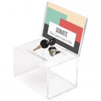 Deflecto® Coin and Ballot Box with Lock