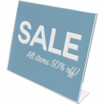 Deflecto® Slanted Sign Holder Landscape 11" x 8-1/2