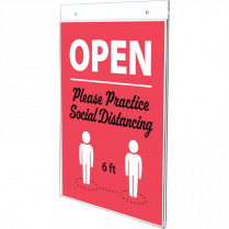 Deflecto® Classic Image® Wall Mount Sign Holder Portrait 8-1/2" x 11