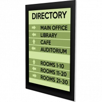 Deflecto® Superior Image Black Border Wall Mount Sign Holder 8-1/2x11