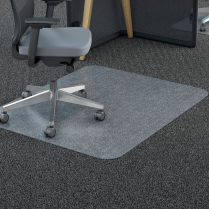 Deflecto® Polycarbonate Chair Mat 46" x 60" Studded Carpet