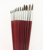 Camel Hair Paint Brush Round Size 2