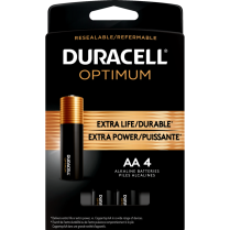 Duracell® Optimum Batteries AA 4/pkg
