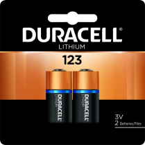 Duracell® CopperTop® Lithium 123 3 Volt Batteries 2/pkg