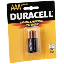 Duracell® CopperTop® Batteries "AAA" 2/pkg