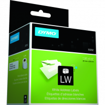 DYMO® LabelWriter® Standard Address Labels 1-1/8" x 3-1/2" White 350 labels per roll 2 rolls/box