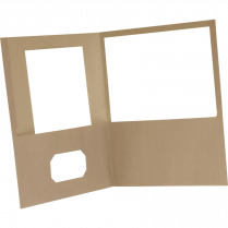 Oxford® Earthwise® Recycled Twin Pocket Portfolios Letter Natural 10/pkg