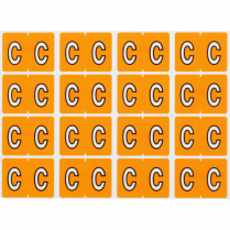Pendaflex® Labels C Light Orange 240/pkg