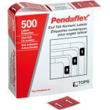 Pendaflex® Numeric Labels #1 Red 500/box