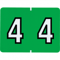 Pendaflex® Numeric Labels #4 Light Green 500/box