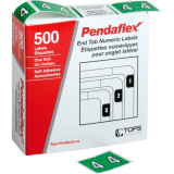 Pendaflex® Numeric Labels #4 Light Green 500/box