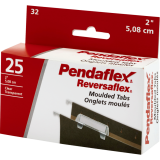 Pendaflex® Reversaflex® Molded Tabs 2" Clear 25/box