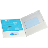 Oxford® Showfolio™ Laminated Twin Pocket Portfolio White
