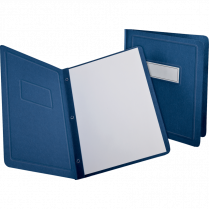 Oxford® Panel & Border Report Covers Letter Blue 25/box
