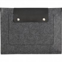 Pendaflex® Felt Pocket with Snap 11-1/8" x 14" x 1" Charcoal and Black