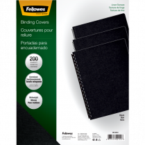 Fellowes® Expressions™ Linen Presentation Covers 11-1/4” x 8-3/4” 200/pkg Black