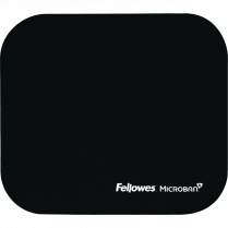 Fellowes® Microban® Ultra Thin Mouse Pad 9" x 8" Black