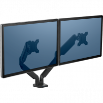 Fellowes® Platinum Series Dual Monitor Arms Black