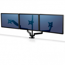 Fellowes® Platinum Series Triple Monitor Arms Black