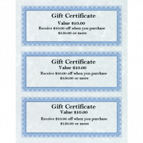 St. James® Regent Gift Certificates Blue 75/pkg